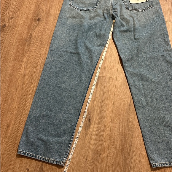 NWT RE/DONE 70’s Ultra High Rise Stove Pipe Blue Jeans Size 30 - Picture 8 of 10